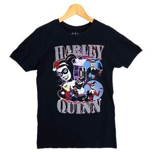 Harley Quinn Shirt Mens Small Cartoon Rap Tee DC Comics Joker Batman